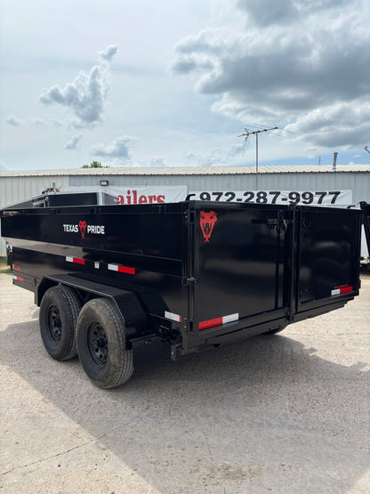 7 x 14' BP Dump Trailer Texas Pride #DT-7143-16KBP