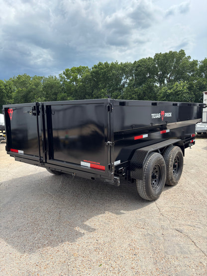 7 x 14' BP Dump Trailer Texas Pride #DT-7143-16KBP