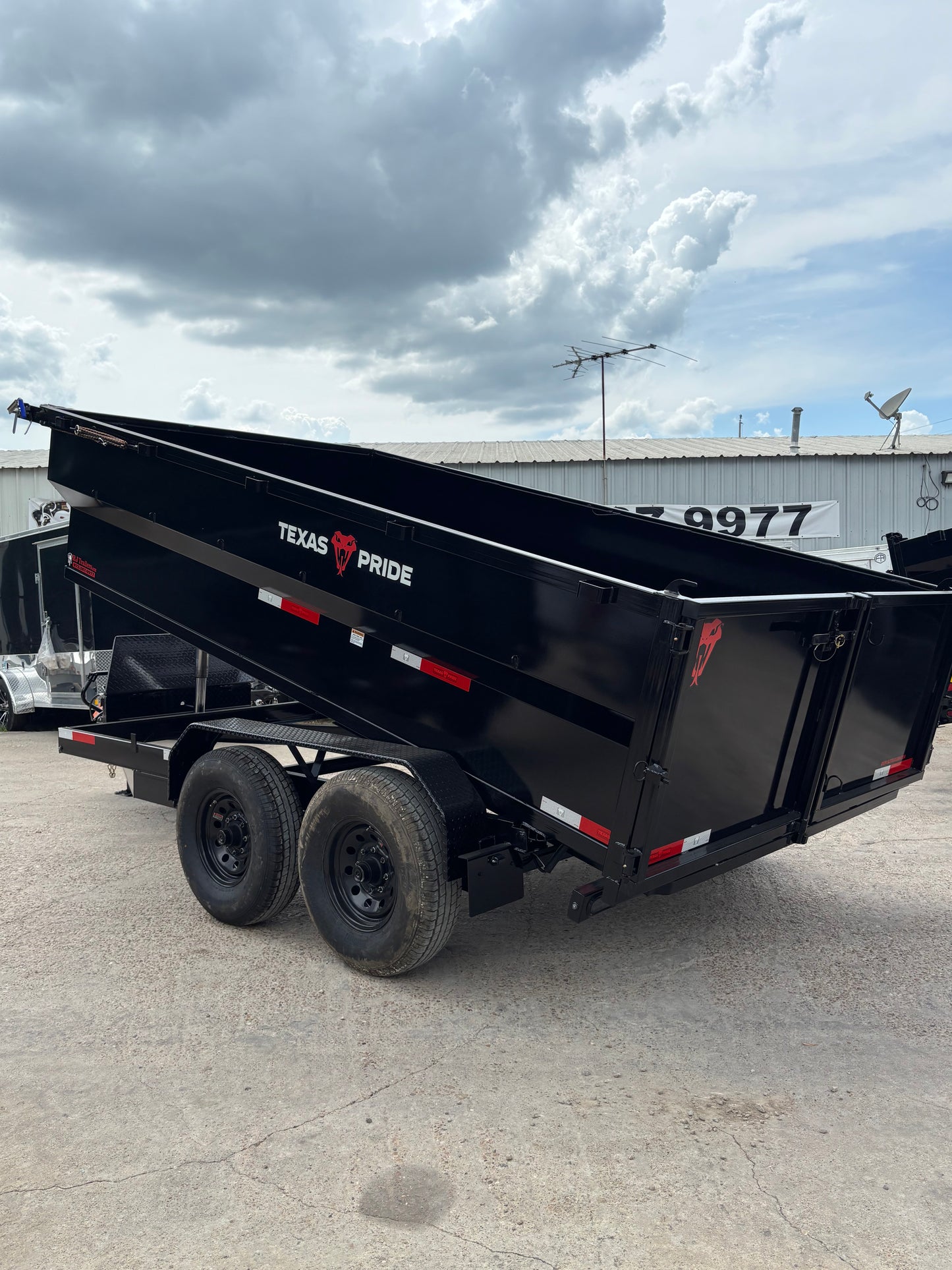 7 x 14' BP Dump Trailer Texas Pride #DT-7143-16KBP