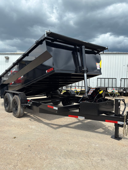 7 x 14' BP Dump Trailer Texas Pride #DT-7143-16KBP