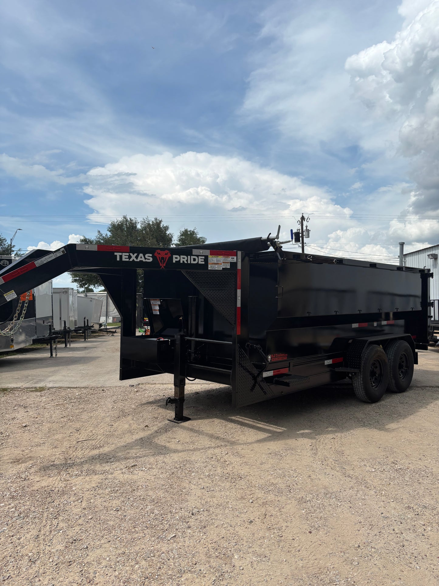 7 x 14' GN Dump Trailer Texas Pride #DT-7143-16KGN