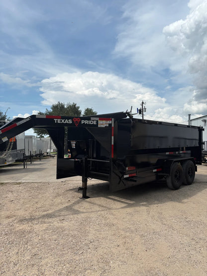7 x 14' GN Dump Trailer Texas Pride #DT-7144-16KGN