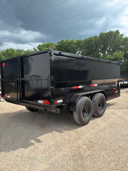 7 x 14' GN Dump Trailer Texas Pride #DT-7143-16KGN