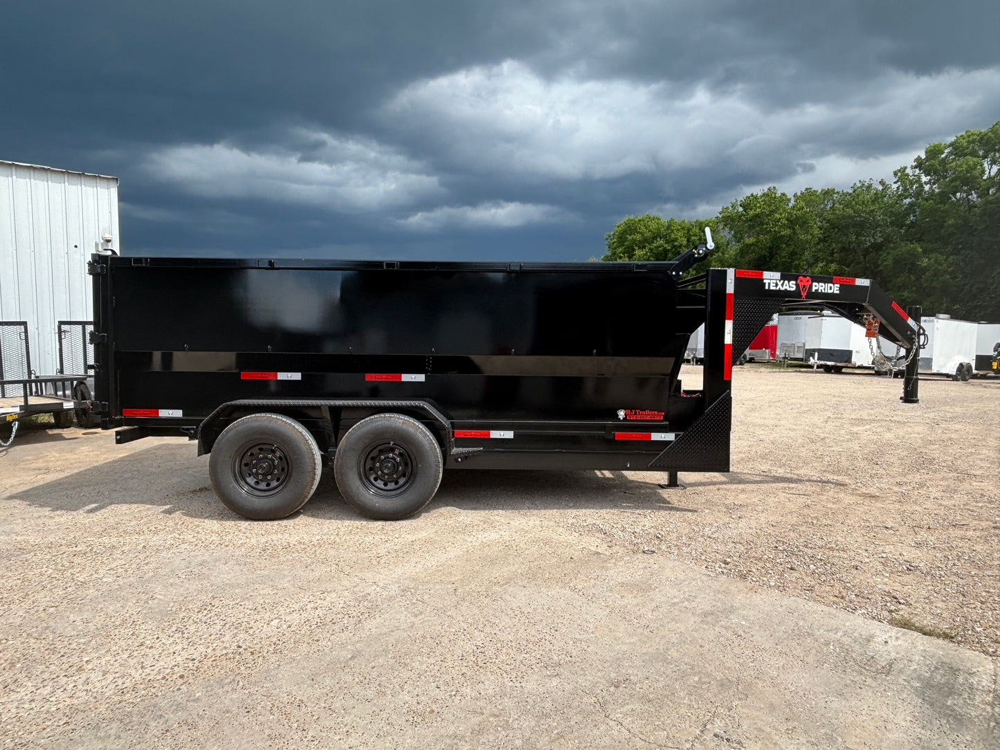 7 x 14' GN Dump Trailer Texas Pride #DT-7143-16KGN