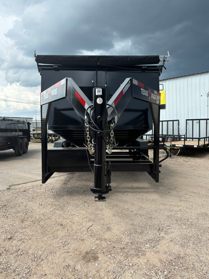 7 x 14' GN Dump Trailer Texas Pride #DT-7143-16KGN