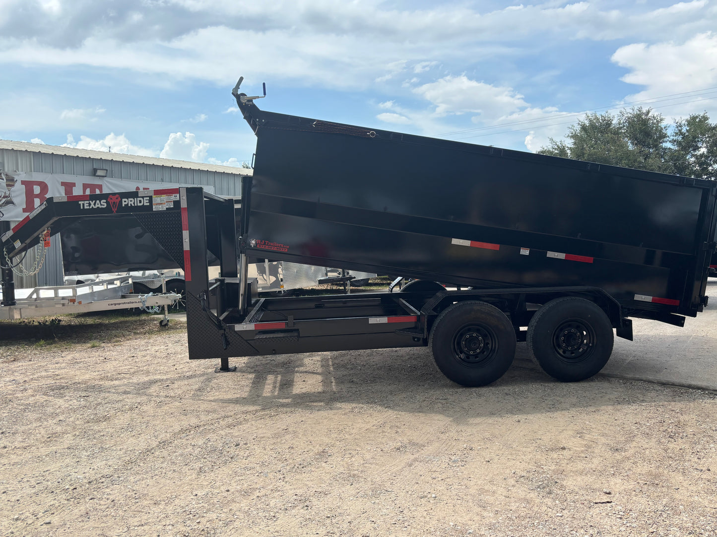 7 x 14' GN Dump Trailer Texas Pride #DT-7143-16KGN