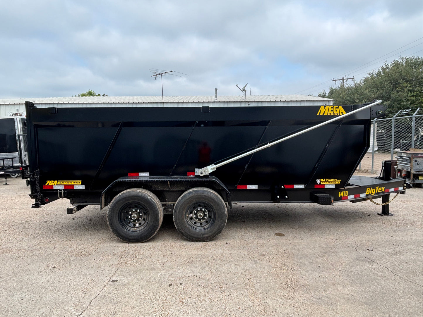 7 X 14' BP Dump Trailer Big Tex #14TD-16C4A-BK