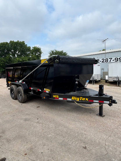 7 X 14' BP Dump Trailer Big Tex #14TD-16C4A-BK