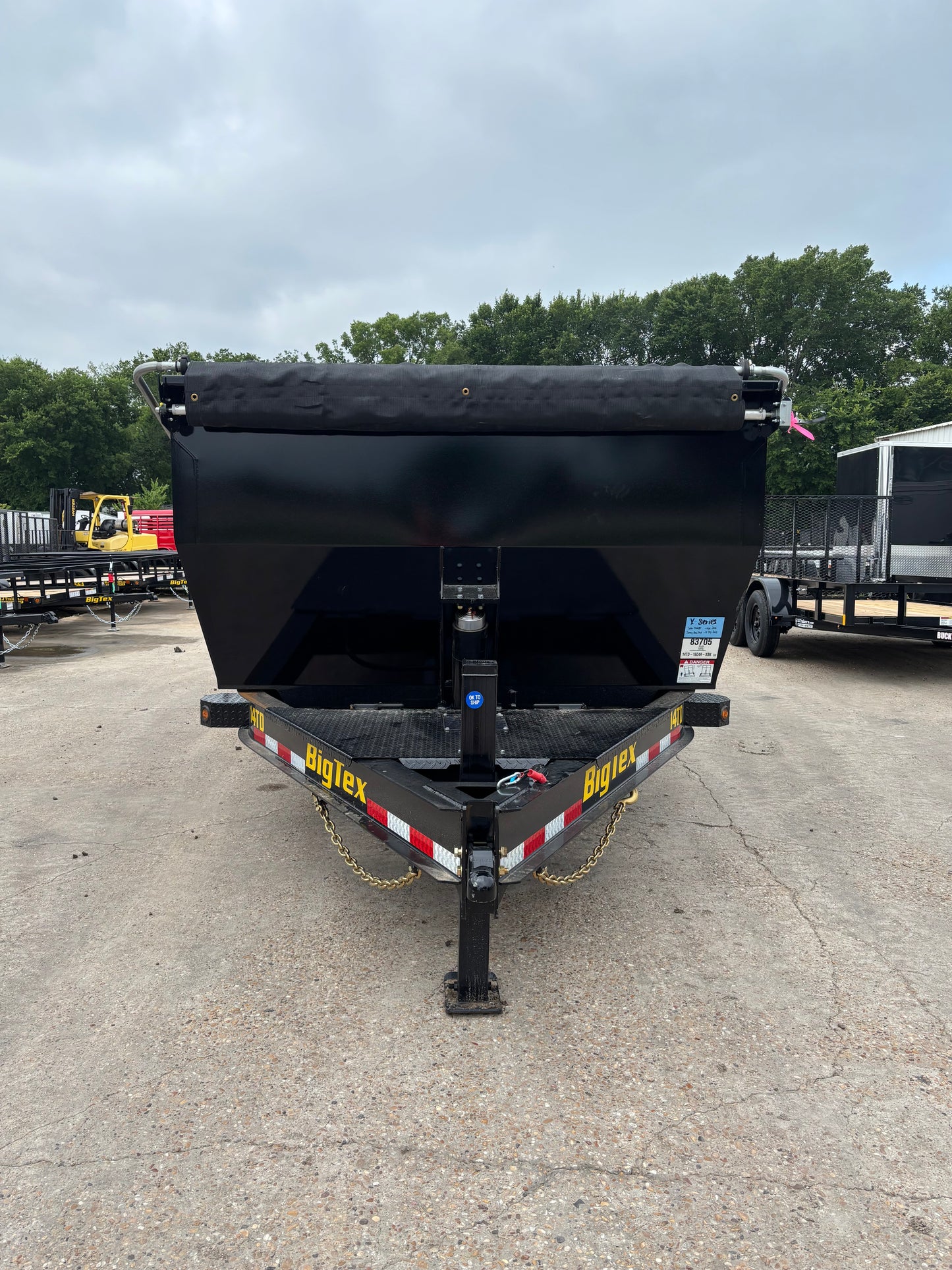 7 X 14' BP Dump Trailer Big Tex #14TD-16C4A-BK