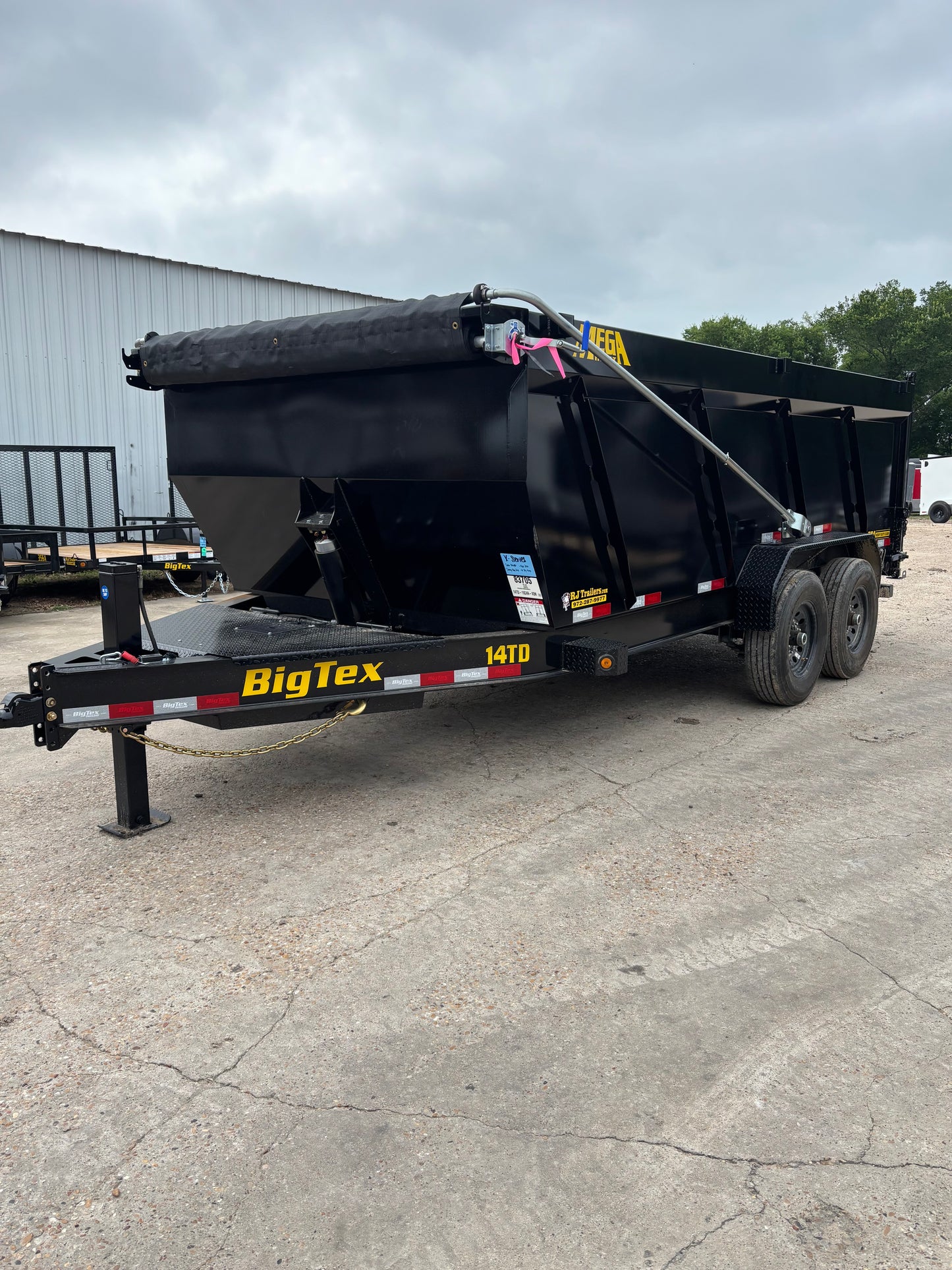 7 X 14' BP Dump Trailer Big Tex #14TD-16C4A-BK
