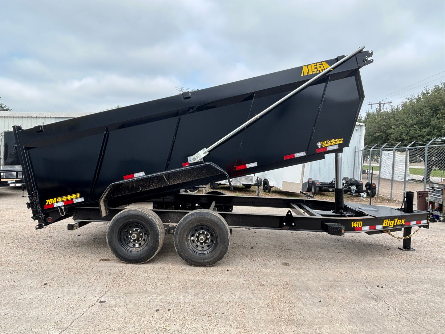 7 X 14' BP Dump Trailer Big Tex #14TD-16C4A-BK