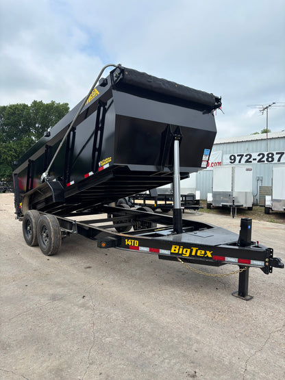7 X 14' BP Dump Trailer Big Tex #14TD-16C4A-BK