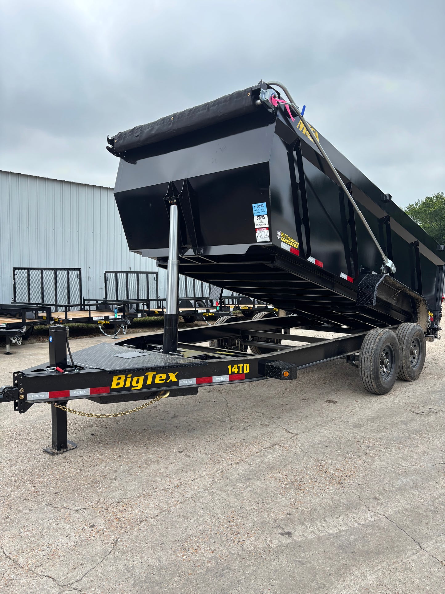 7 X 14' BP Dump Trailer Big Tex #14TD-16C4A-BK