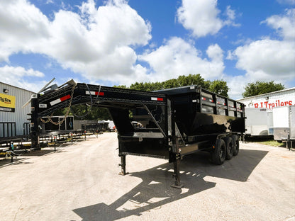 82 x 16 GN Roll Off Dump Load Trail w/ One Bin #47355 - Used