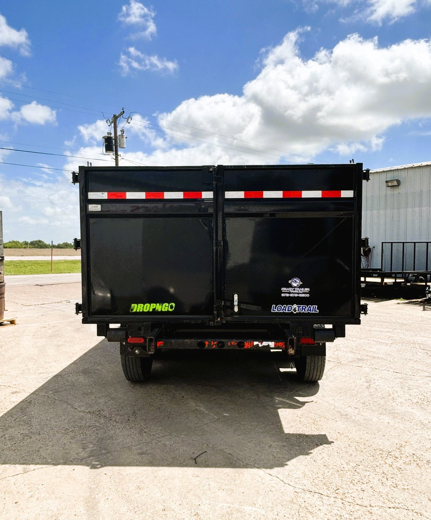 82 x 16 GN Roll Off Dump Load Trail w/ One Bin #47355 - Used