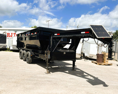 82 x 16 GN Roll Off Dump Load Trail w/ One Bin #47355 - Used