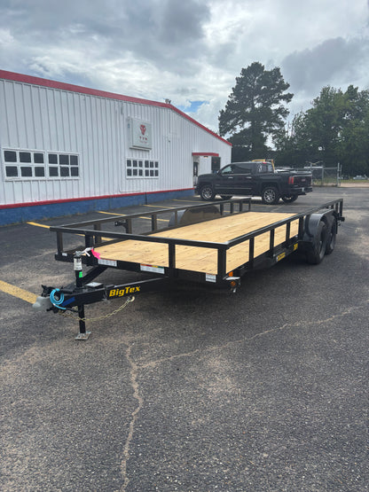 83" x 20' TA Utility Trailer Big Tex #70PI-20R1A-4PBK
