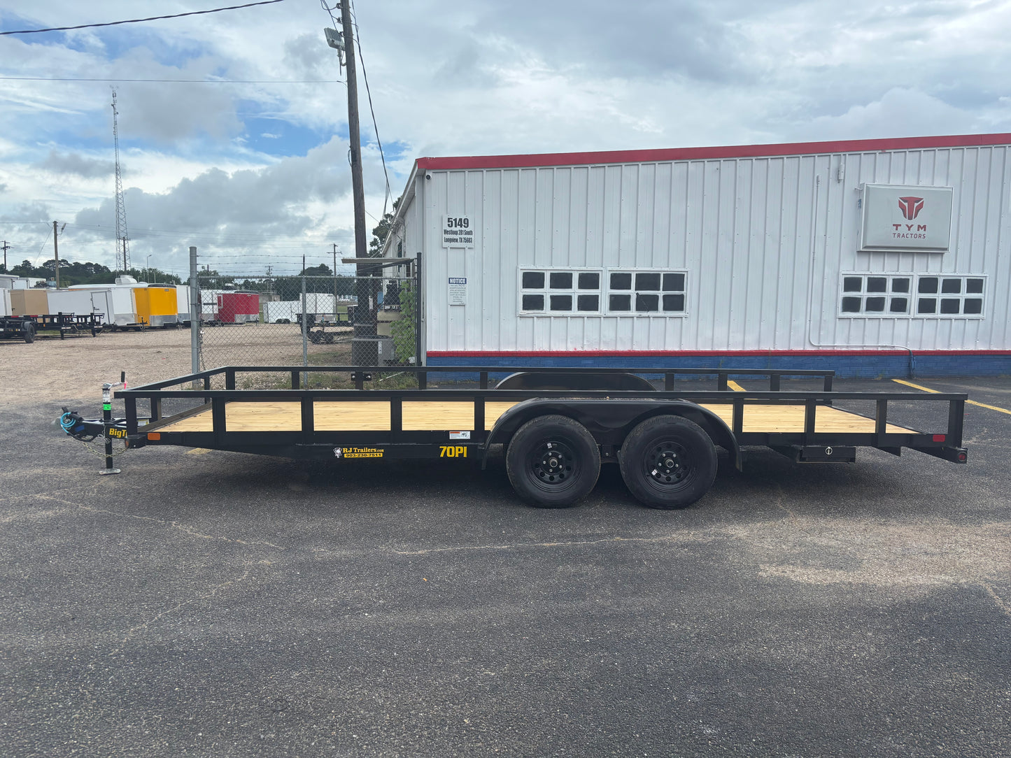 83" x 20' TA Utility Trailer Big Tex #70PI-20R1A-4PBK