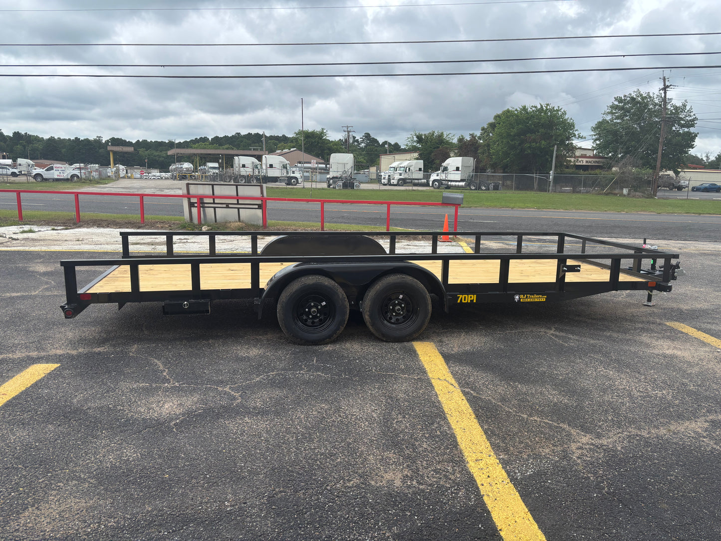 83" x 20' TA Utility Trailer Big Tex #70PI-20R1A-4PBK