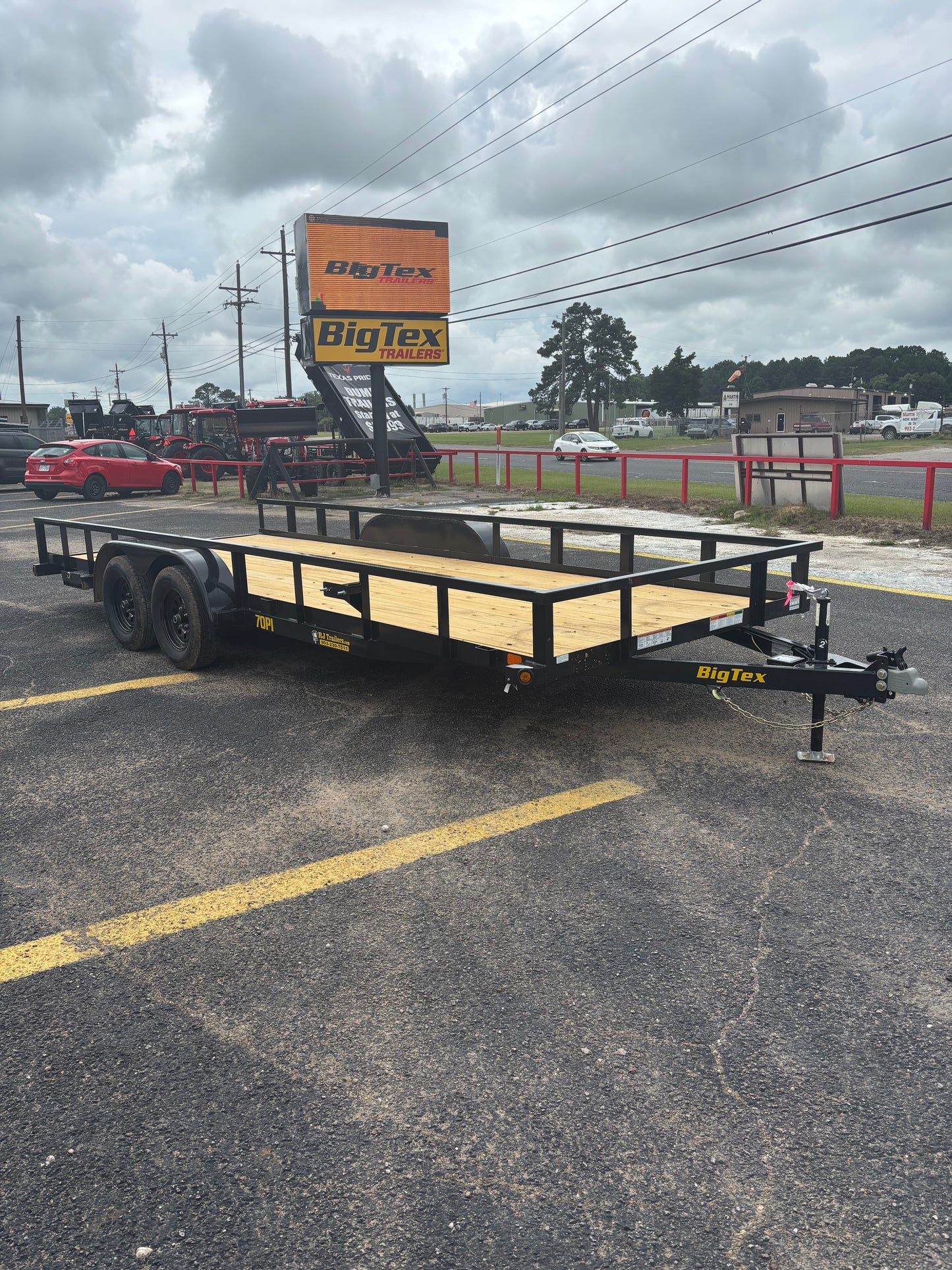 83" x 20' TA Utility Trailer Big Tex #70PI-20R1A-4PBK