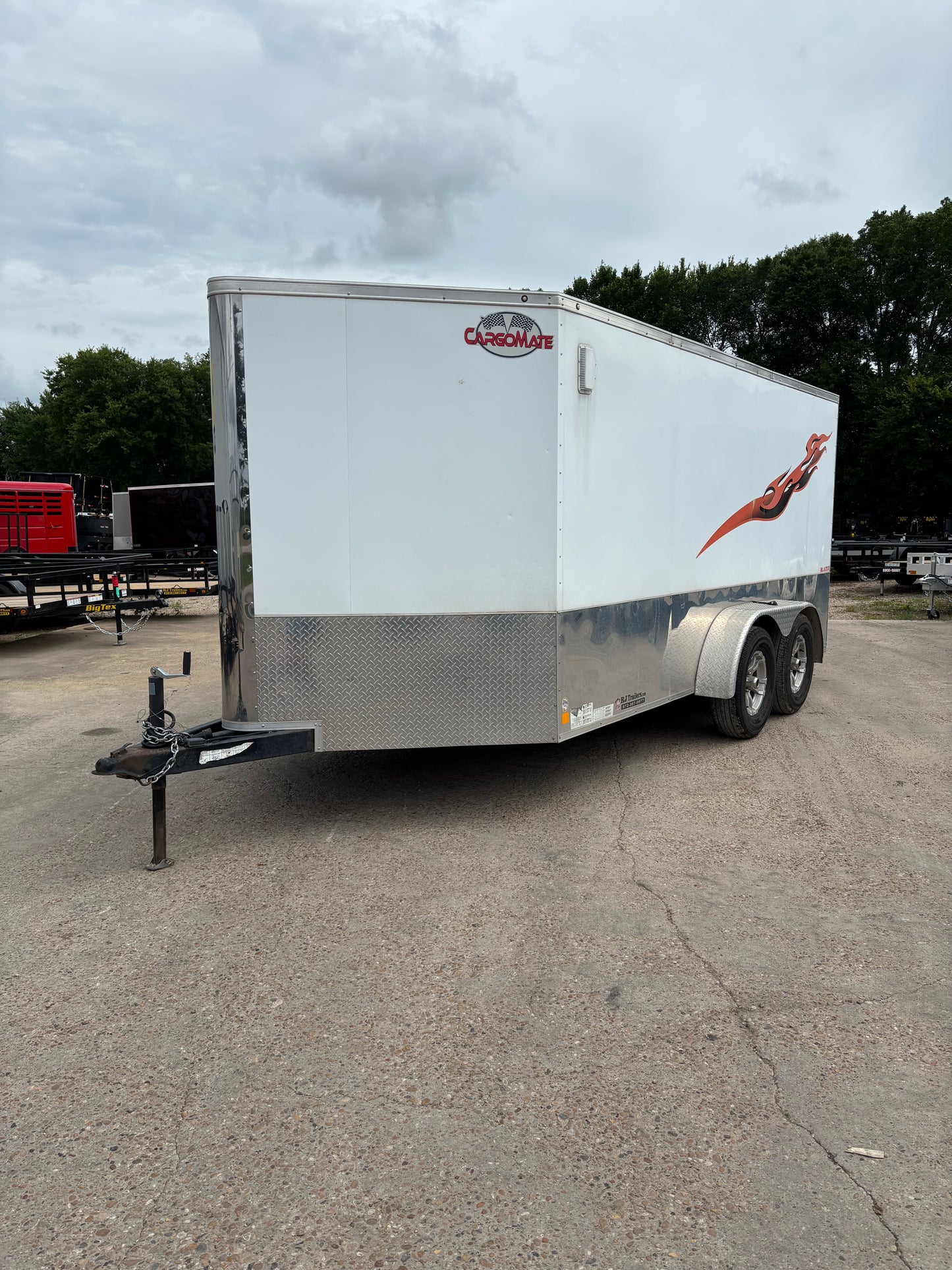 7 x 14' Enclosed Trailer Cargo Mate Low Hauler #82793 - Used