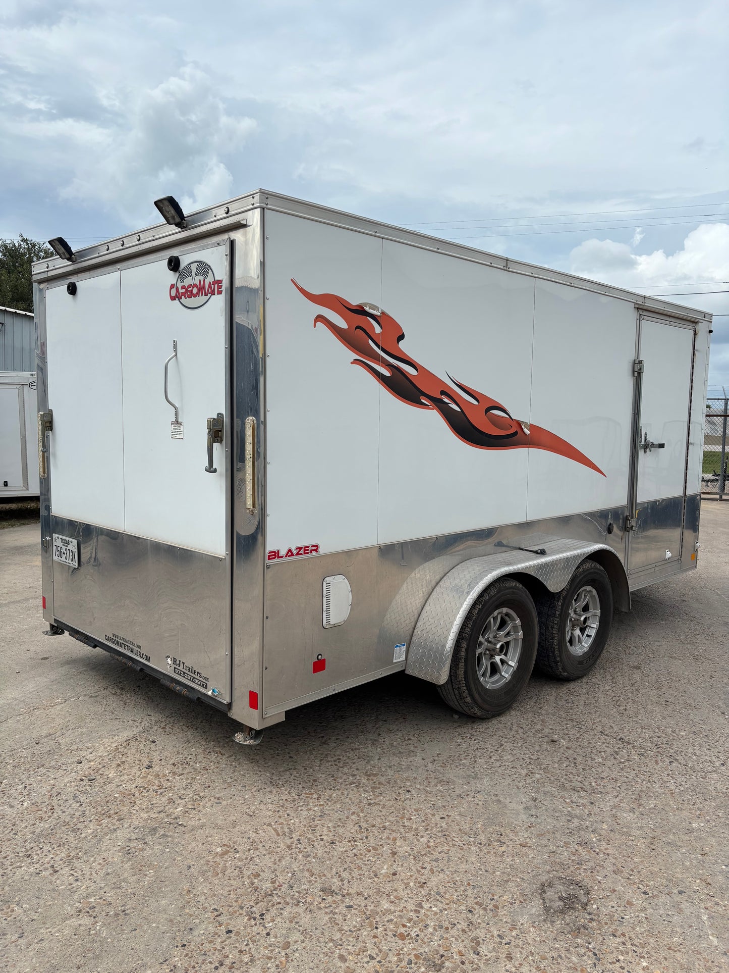 7 x 14' Enclosed Trailer Cargo Mate Low Hauler #82793 - Used