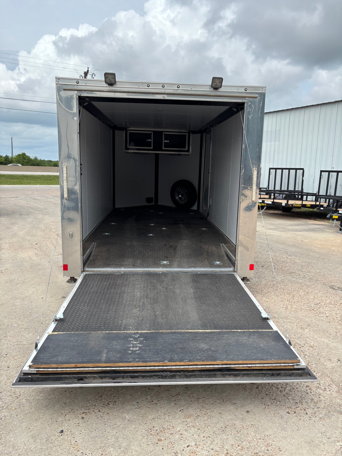 7 x 14' Enclosed Trailer Cargo Mate Low Hauler #82793 - Used