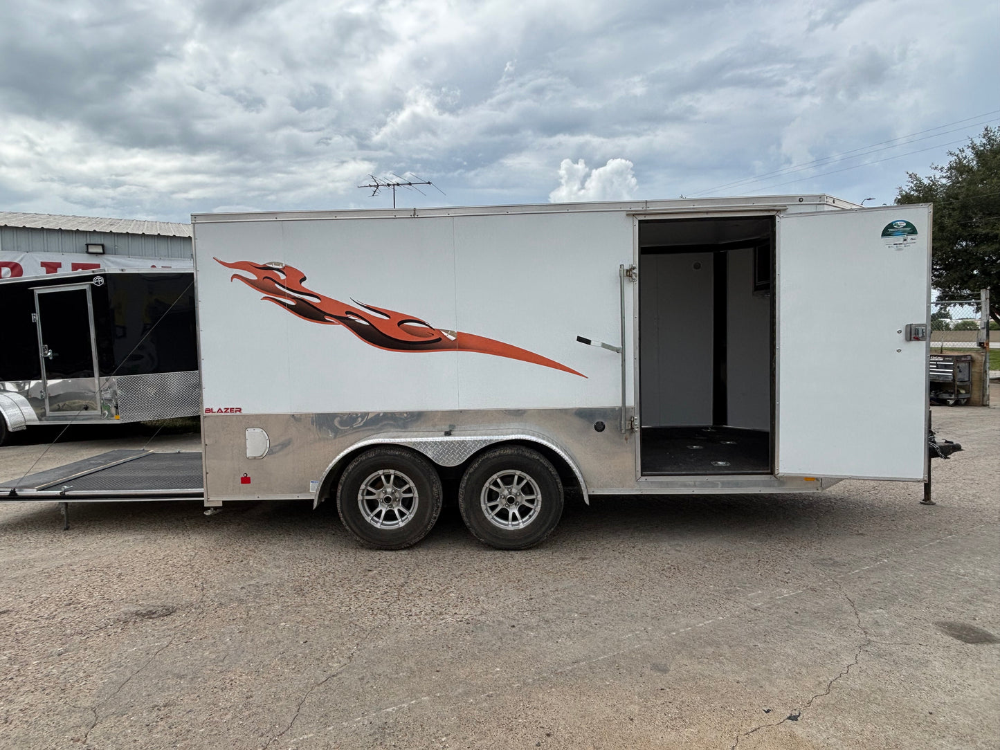 7 x 14' Enclosed Trailer Cargo Mate Low Hauler #82793 - Used