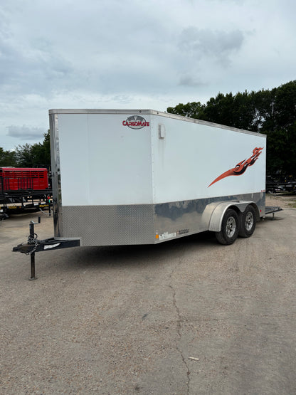 7 x 14' Enclosed Trailer Cargo Mate Low Hauler #82793 - Used