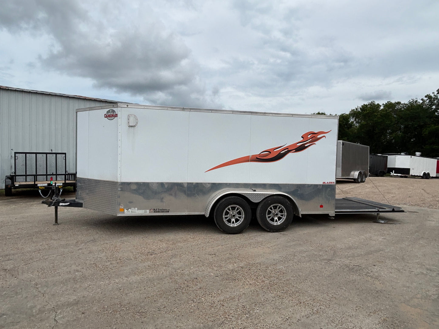 7 x 14' Enclosed Trailer Cargo Mate Low Hauler #82793 - Used