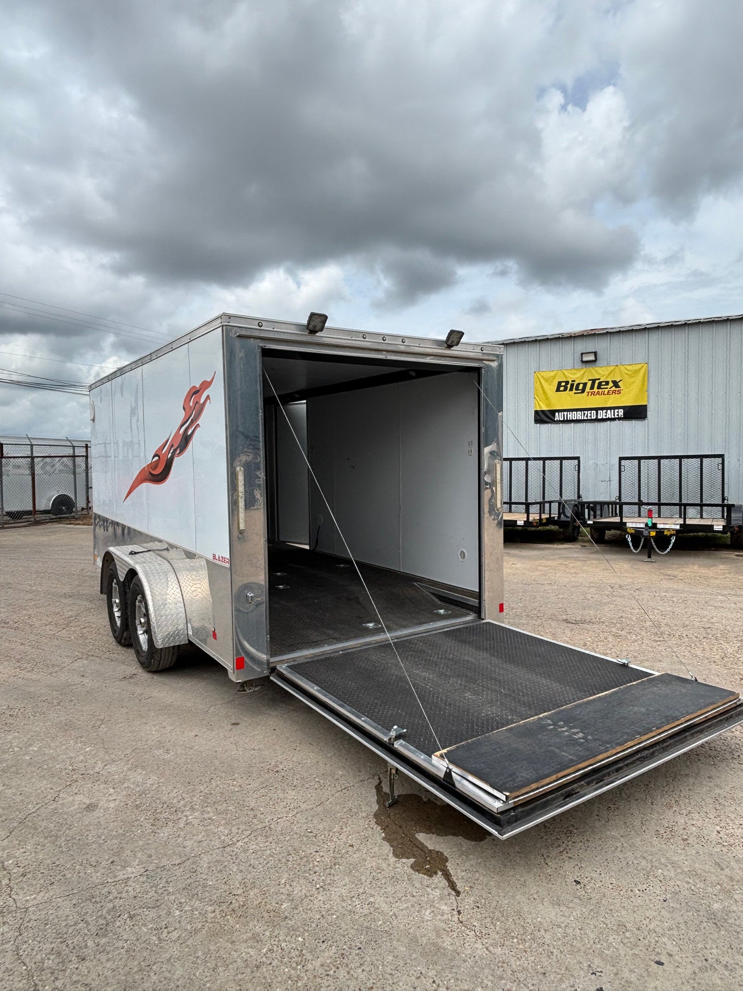 7 x 14' Enclosed Trailer Cargo Mate Low Hauler #82793 - Used