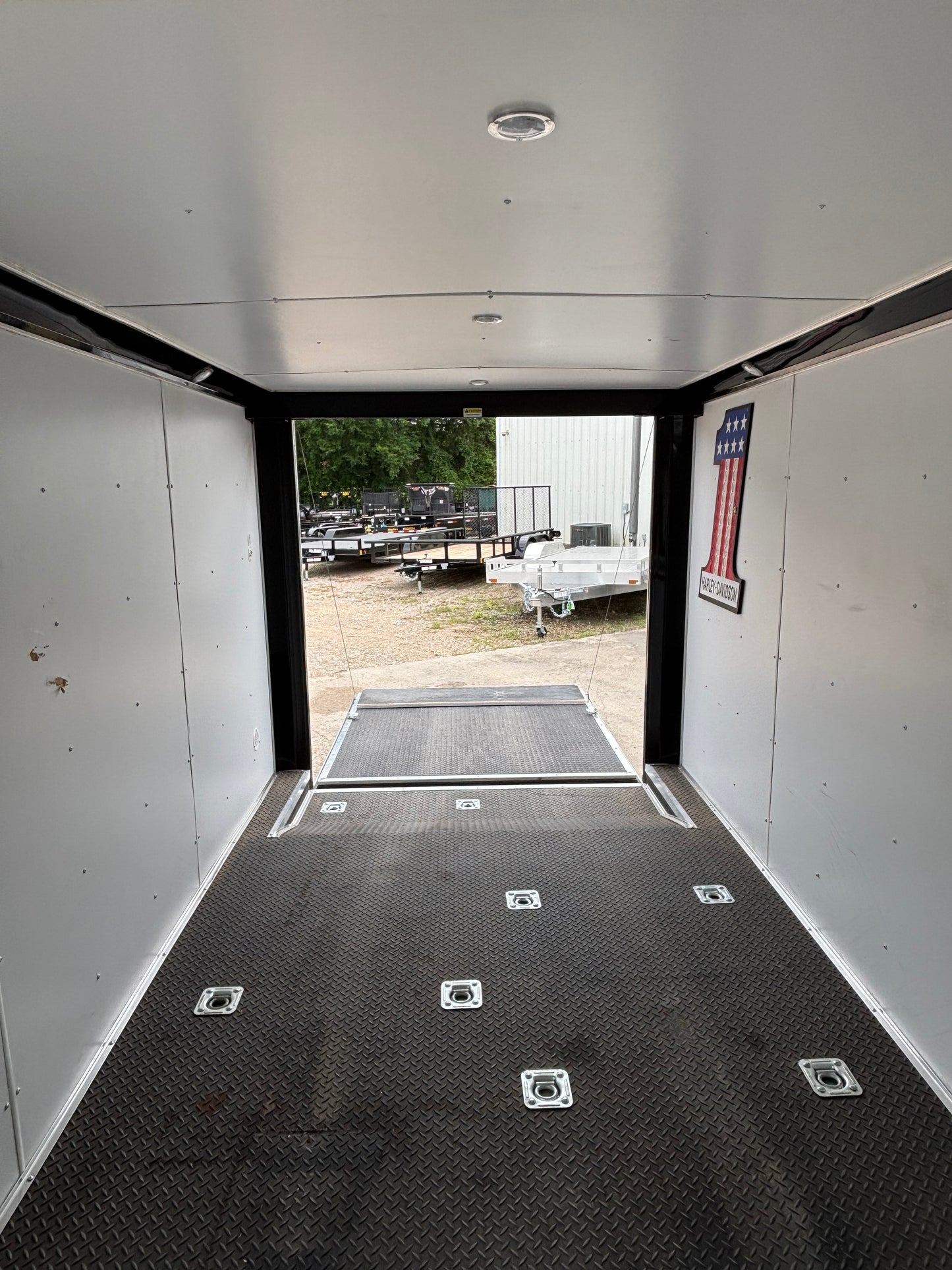 7 x 14' Enclosed Trailer Cargo Mate Low Hauler #82793 - Used