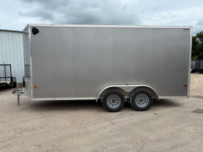 7 x 16' Enclosed Cargo Trailer Alcom EZ Hauler #33199 - Used