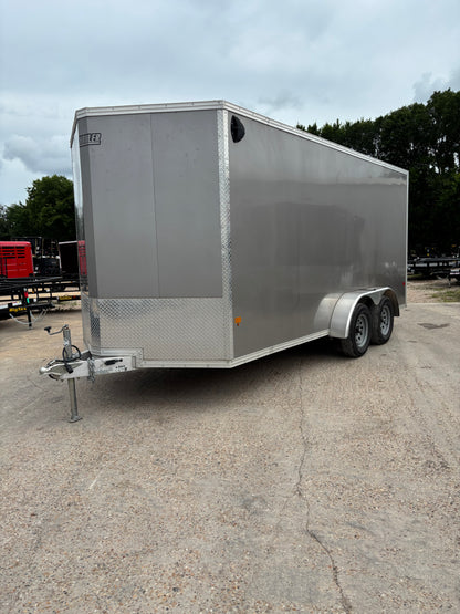 7 x 16' Enclosed Cargo Trailer Alcom EZ Hauler #33199 - Used