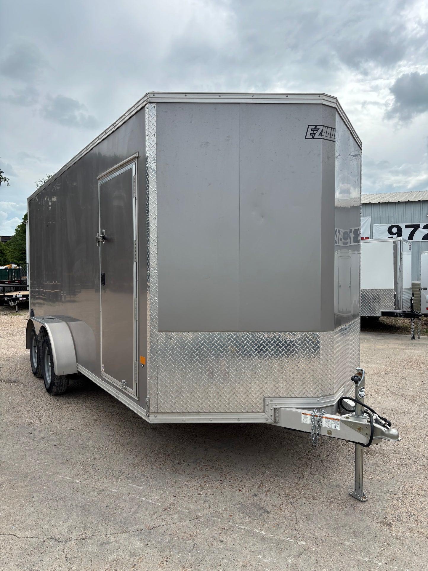 7 x 16' Enclosed Cargo Trailer Alcom EZ Hauler #33199 - Used