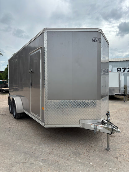 7 x 16' Enclosed Cargo Trailer Alcom EZ Hauler #33199 - Used