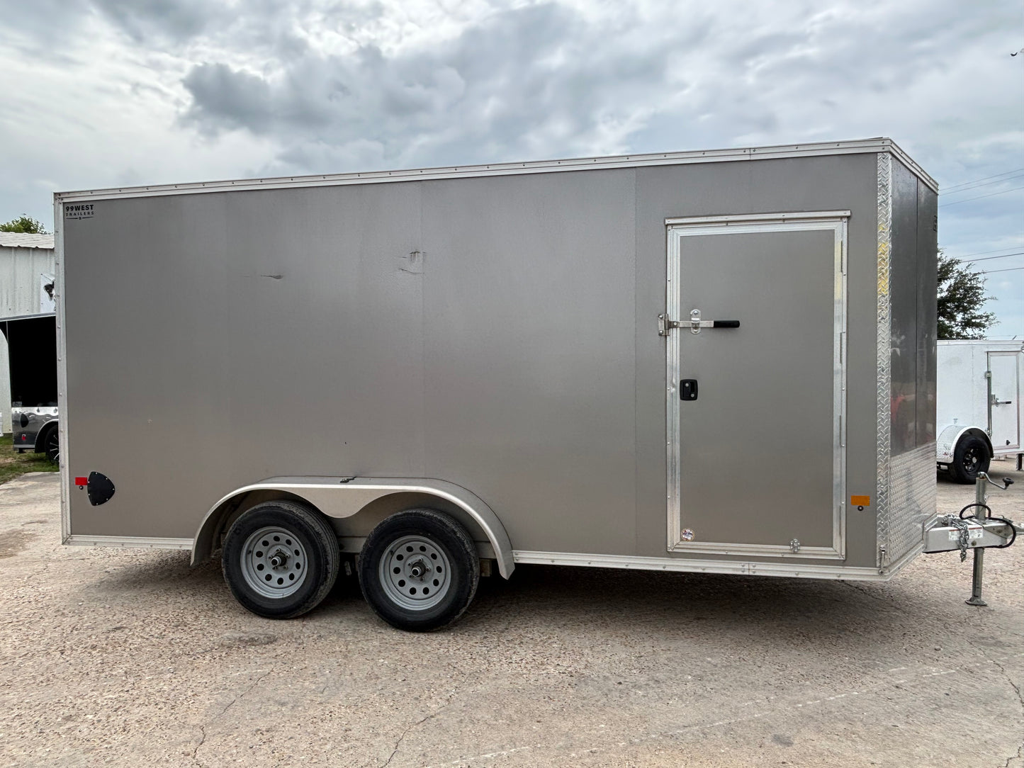 7 x 16' Enclosed Cargo Trailer Alcom EZ Hauler #33199 - Used