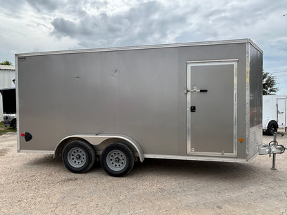 7 x 16' Enclosed Cargo Trailer Alcom EZ Hauler #33199 - Used