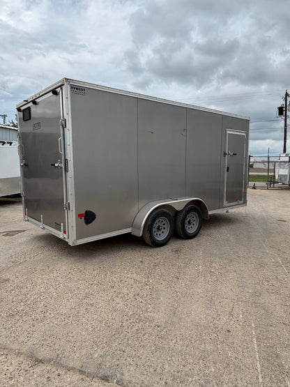 7 x 16' Enclosed Cargo Trailer Alcom EZ Hauler #33199 - Used