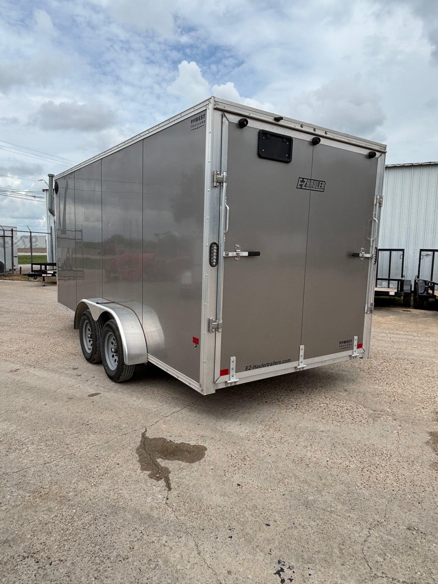 7 x 16' Enclosed Cargo Trailer Alcom EZ Hauler #33199 - Used