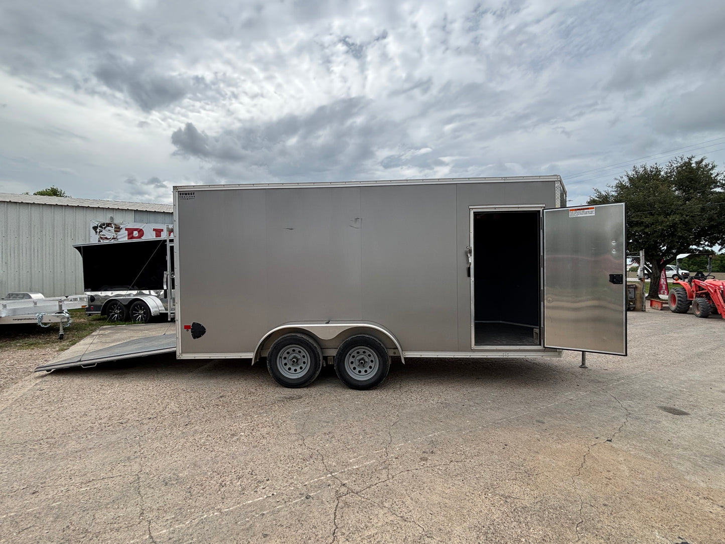7 x 16' Enclosed Cargo Trailer Alcom EZ Hauler #33199 - Used