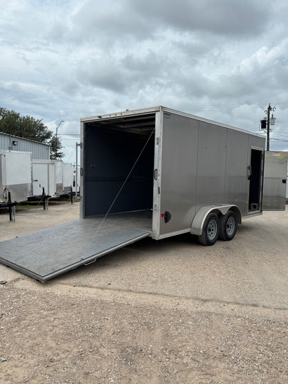 7 x 16' Enclosed Cargo Trailer Alcom EZ Hauler #33199 - Used