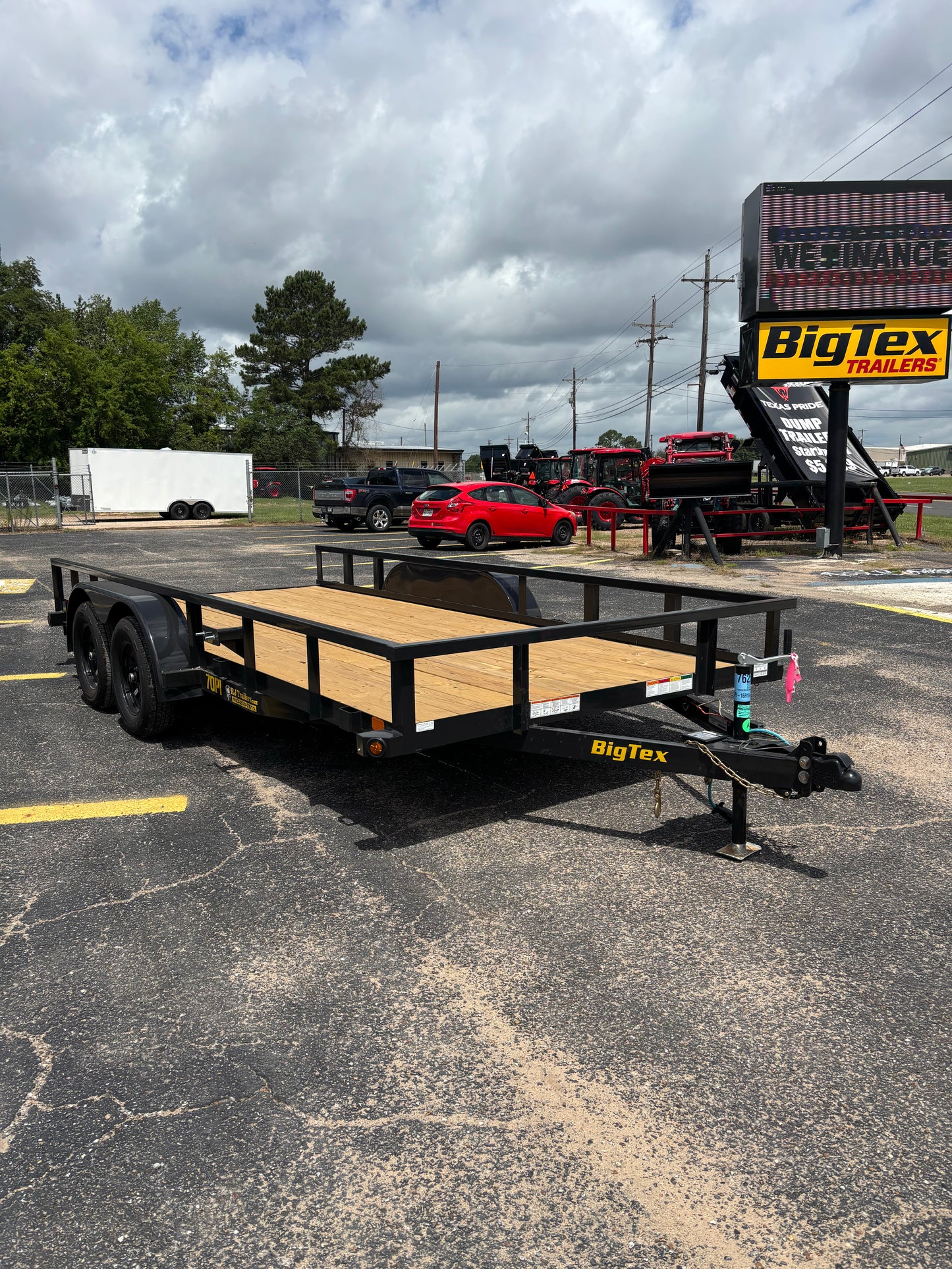 83" x 16' TA Utility Trailer Big Tex #70PI-16R1A-4PBK