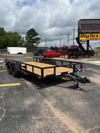 83" x 16' TA Utility Trailer Big Tex #70PI-16R1A-4PBK