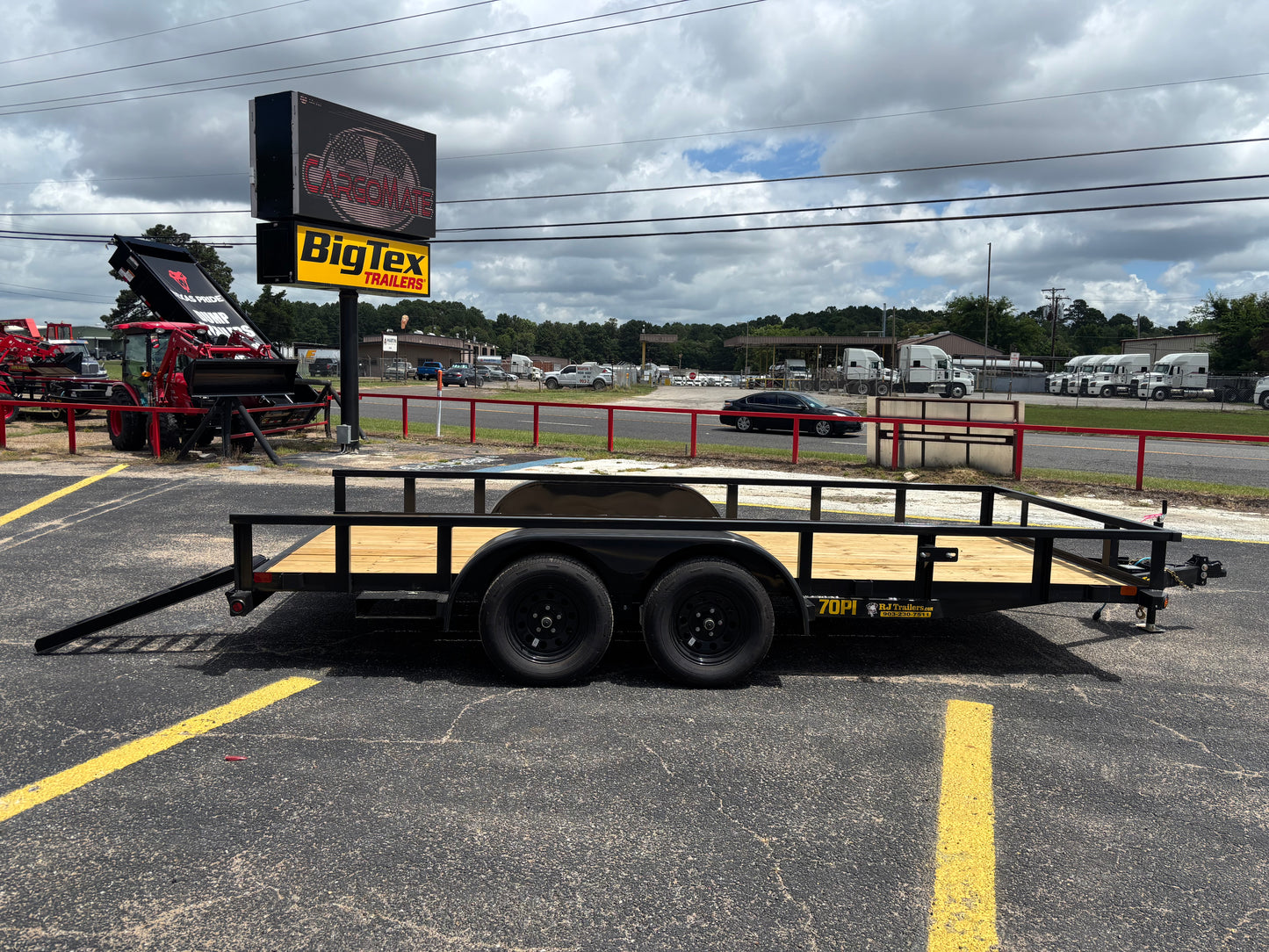 83" x 16' TA Utility Trailer Big Tex #70PI-16R1A-4PBK