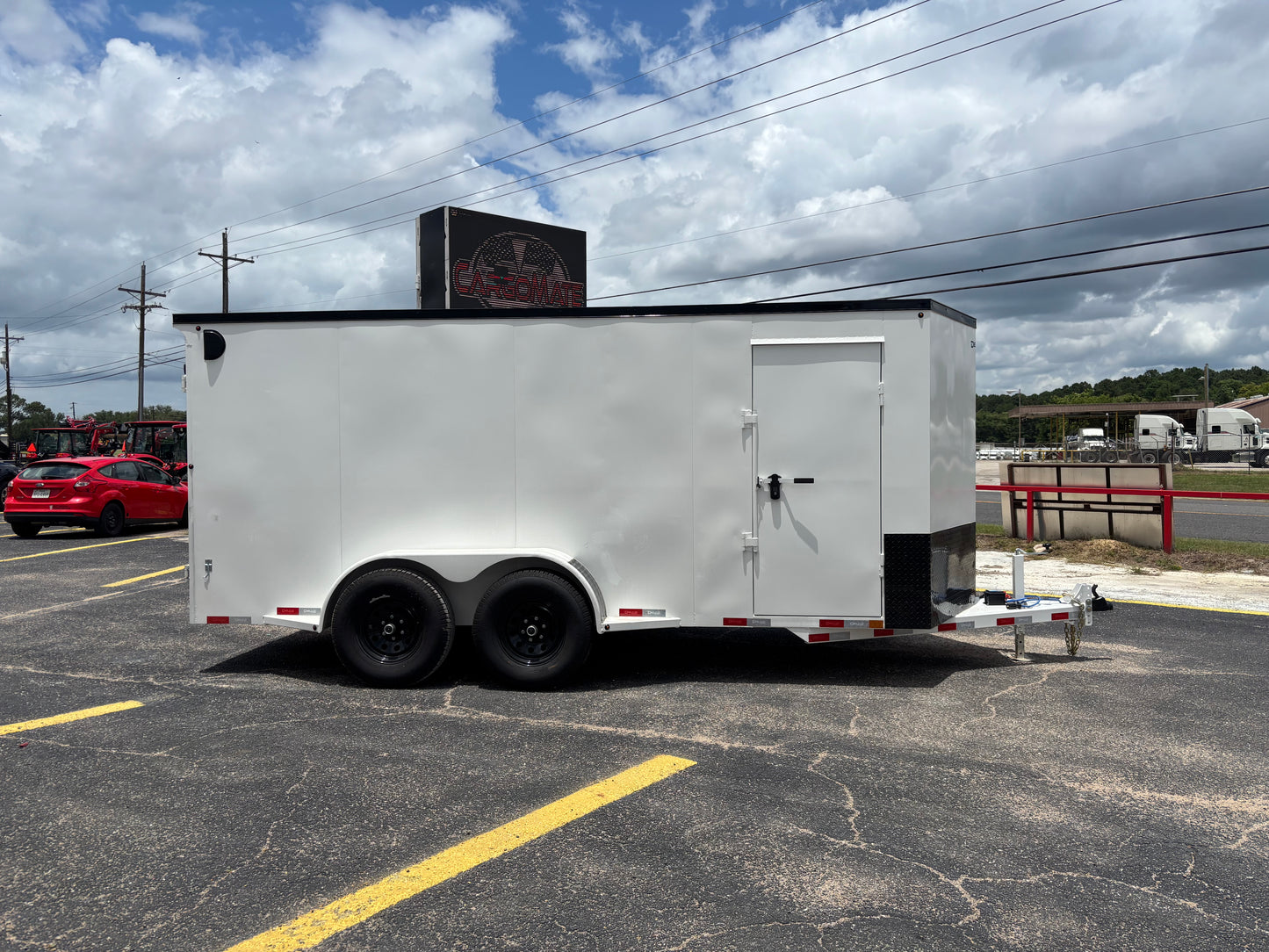 6'8" x 16' All-Steel Enclosed Trailer Cargo Delco #E716