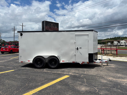 6'8" x 16' All-Steel Enclosed Trailer Cargo Delco #E716