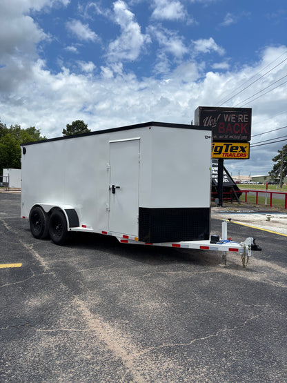 6'8" x 16' All-Steel Enclosed Trailer Cargo Delco #E716