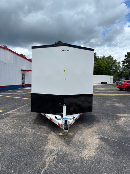 6'8" x 16' All-Steel Enclosed Trailer Cargo Delco #E716