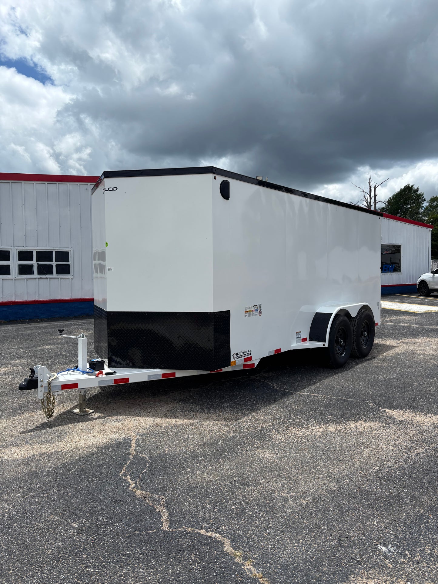 6'8" x 16' All-Steel Enclosed Trailer Cargo Delco #E716